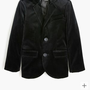 Crewcuts boys black velvet jacket Ludlow